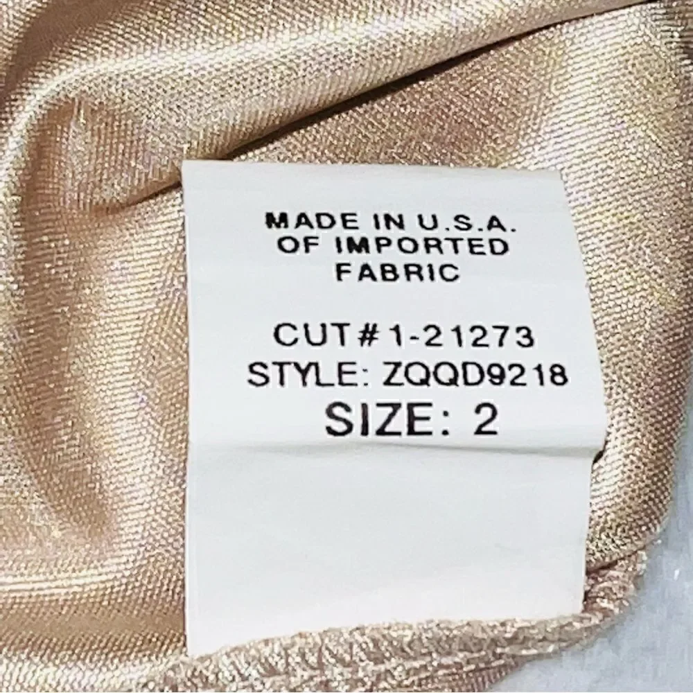David Meister One Shoulder Sequin size 2 - Picture 13 of 13